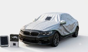 Green Lion Gnsolaucargy Solar Auto Otomatik Araç Örtüsü - Gri