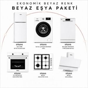 Stilevs Beyaz Eşya Paket Ekonomik Paket Beyaz Renk