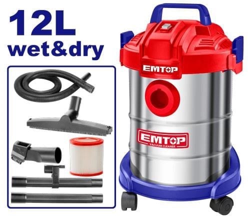 Emtop Islak-kuru Süpürge 12 L 800w