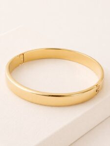 Xuping Gold Klasik Kelepçe Bilezik – Minimal Şık Kadın Bileklik