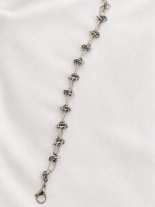 Xuping Silver Modern Halka Zincir Bileklik – Şık ve Minimal Kadın Bileklik