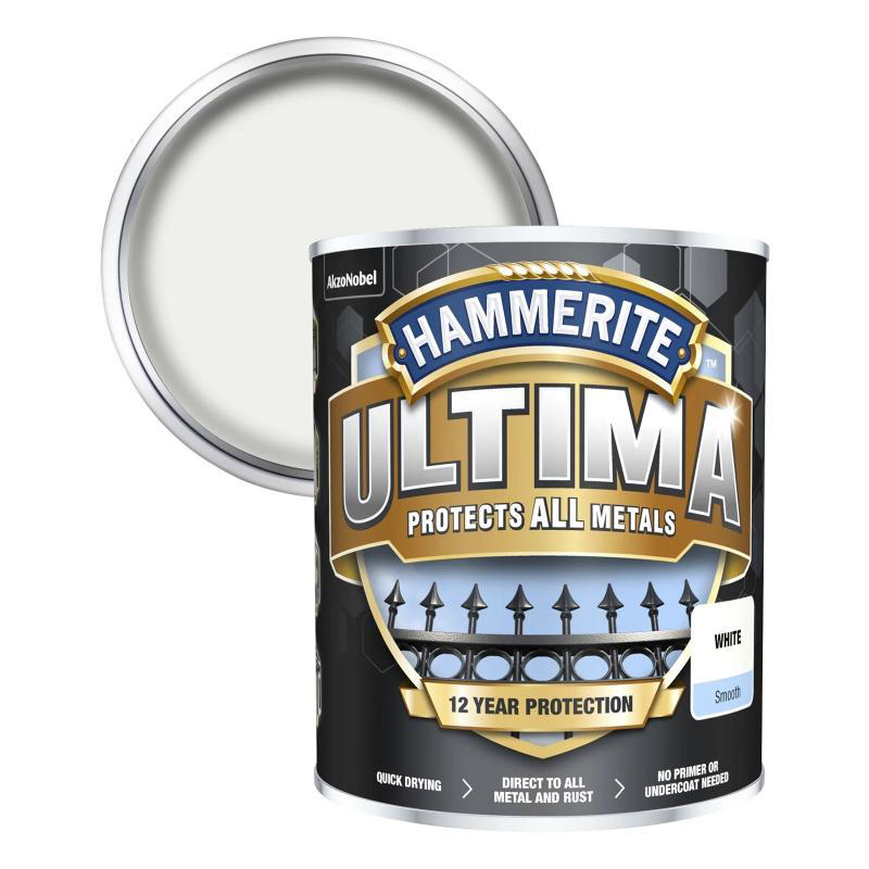 Hammerite Ultima Pürüzsüz Beyaz 0.750L