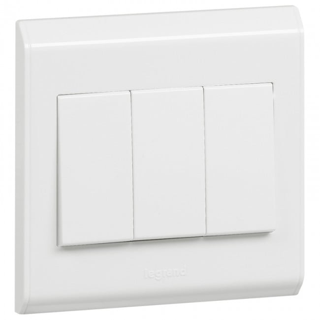 Legrand 617605 Belanko Tekli Anahtar 3 Gruplu 2 Yönlü Büyük Rakor