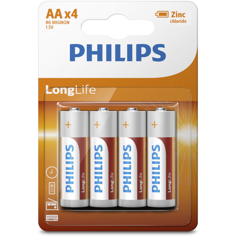 Philips Uzun Ömürlü Piller AA 4'lü Paket