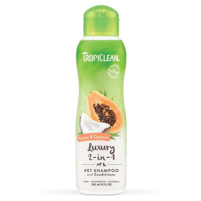 Tropiclean 2In1 Şampuan Papaya ve Hindistancevizi 355Ml