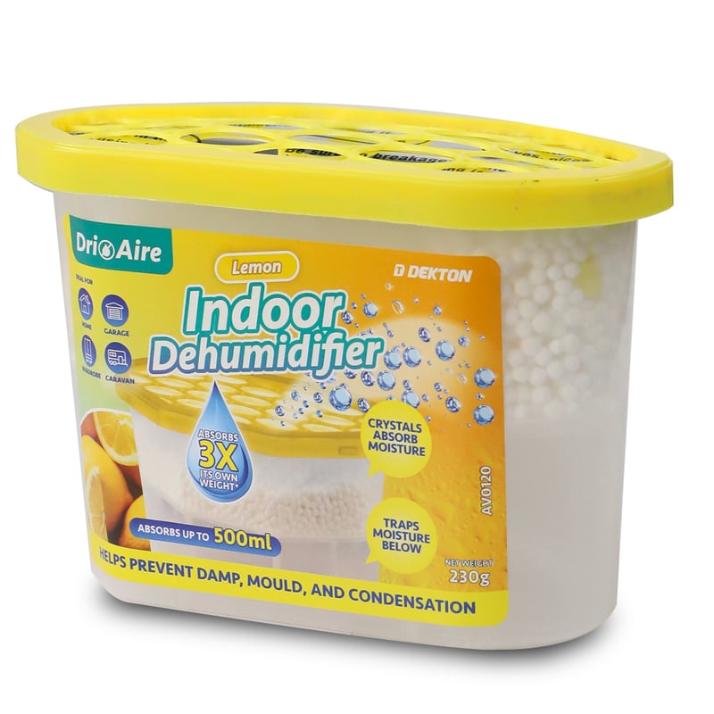 Dri Aire Limon Kokulu İç Mekan Nem Alma Cihazı 500Ml Nem Emici Anti-Nem Küf ve Yoğunlaşma Hava Ferahlatıcı