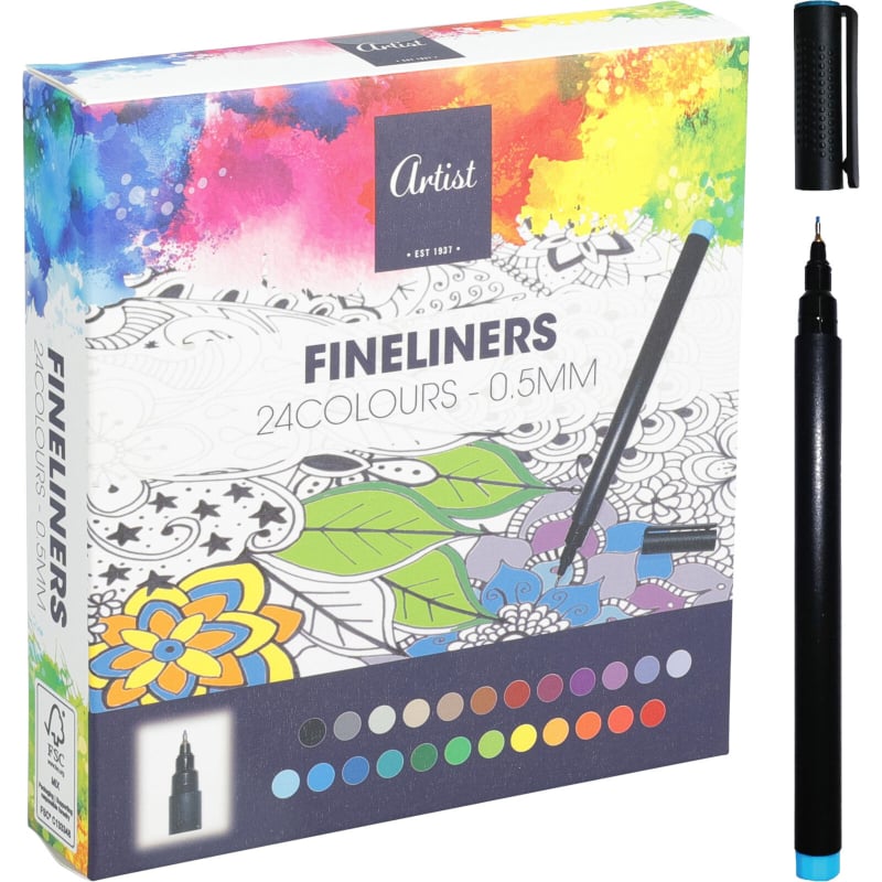 Fineliners 24'lü Set - Çok Renkli
