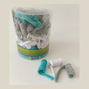 PAPILLON - CT 90 Spiral Oyuncak 7-8 cm 3 Renk Turkuaz Beyaz Gri