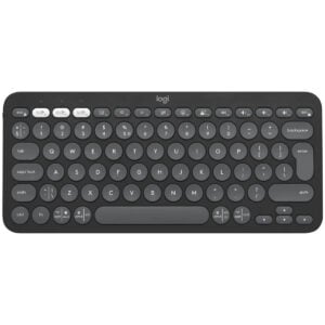 LOGITECH Pebble Keys 2 K380S Kablosuz Bluetooth Klavye, Tonal Graphite