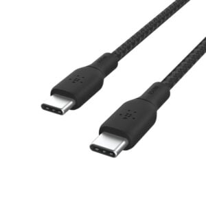 BELKIN BLK-CAB025HQ2MBK BoostCharge Eco Örgülü USB-C to USB-C Kablosu 240 Watt, 2 m