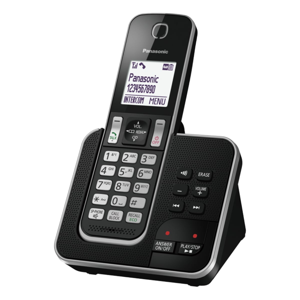 PANASONIC KX-TGD620EB Kablosuz Telefon, Siyah