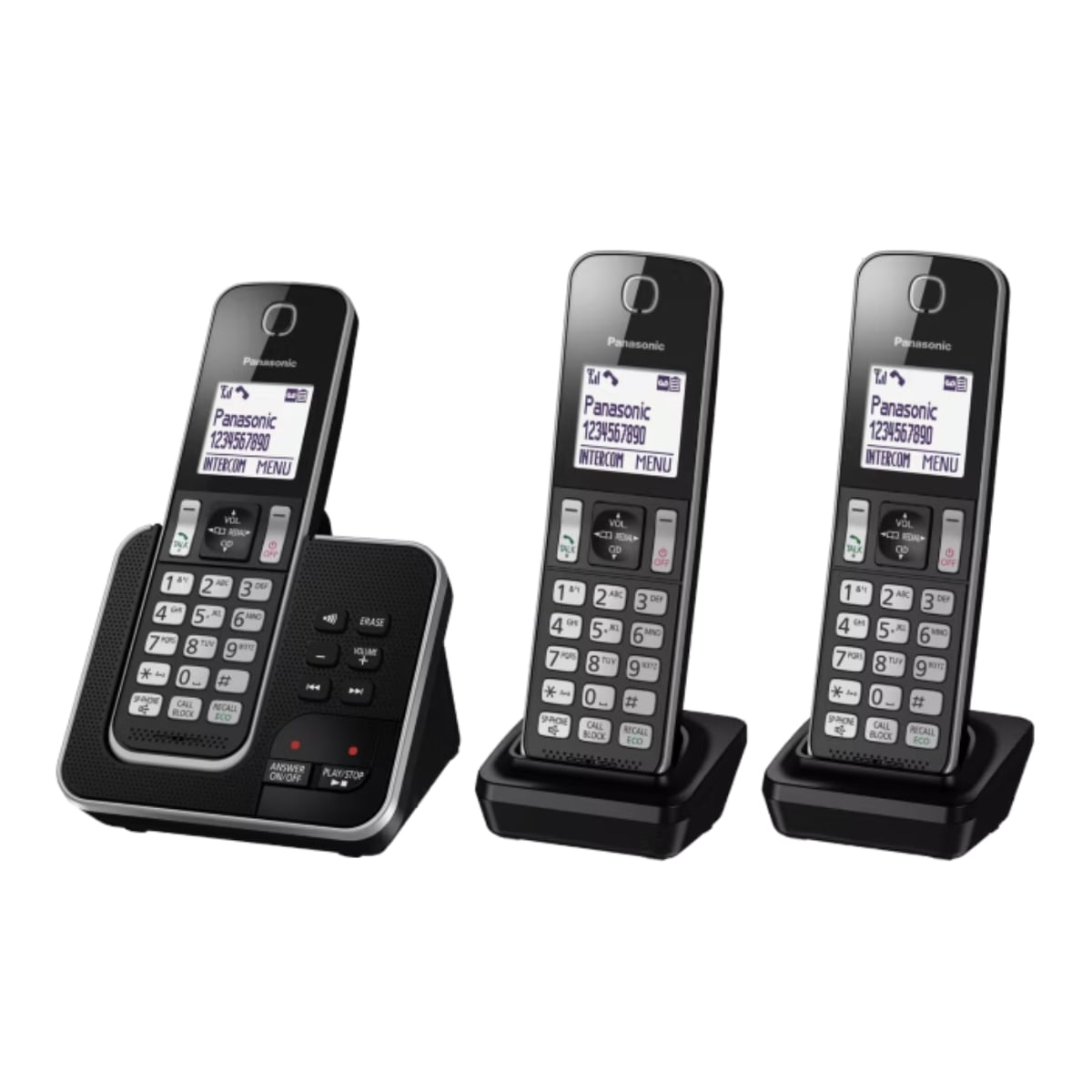 PANASONIC KX-TGD622EB Kablosuz Telefon, 3 Ahize