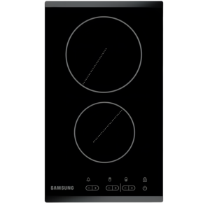 Samsung C21RJAN/BOL Siyah Cam 2 Gözlü Elektrikli Ankastre Ocak