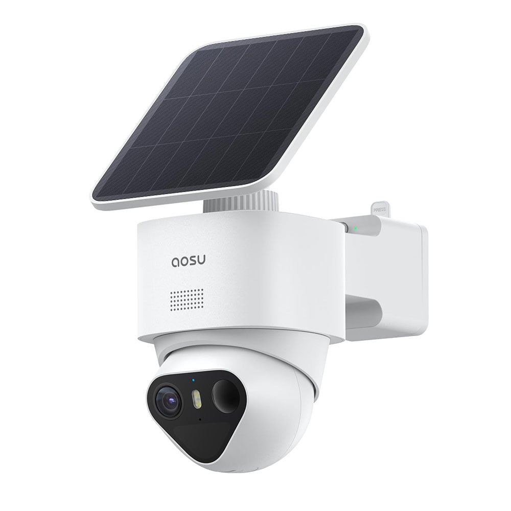 Güvenlik IP Kamerası AOSU SolarCam T2 Ultra C9X 4K Wi-Fi Beyaz