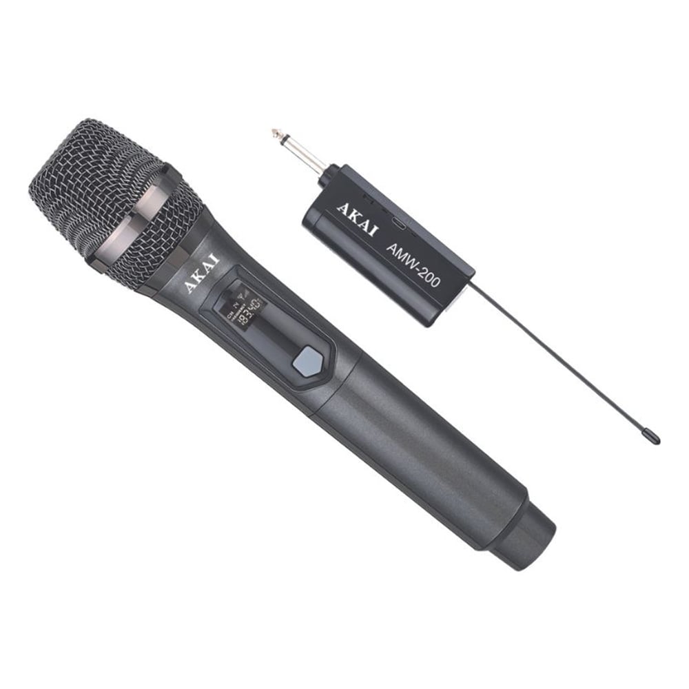 Kablosuz Mikrofon AKAI AMW-200 siyah