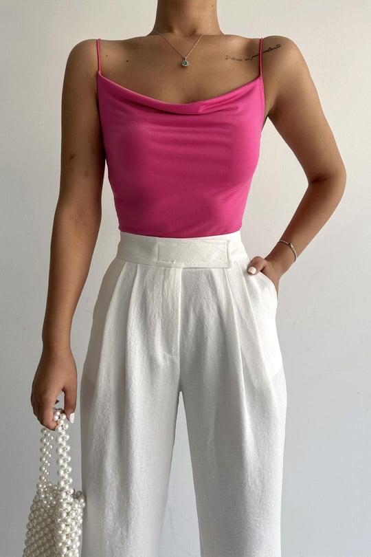 Saten Askili Pembe Crop