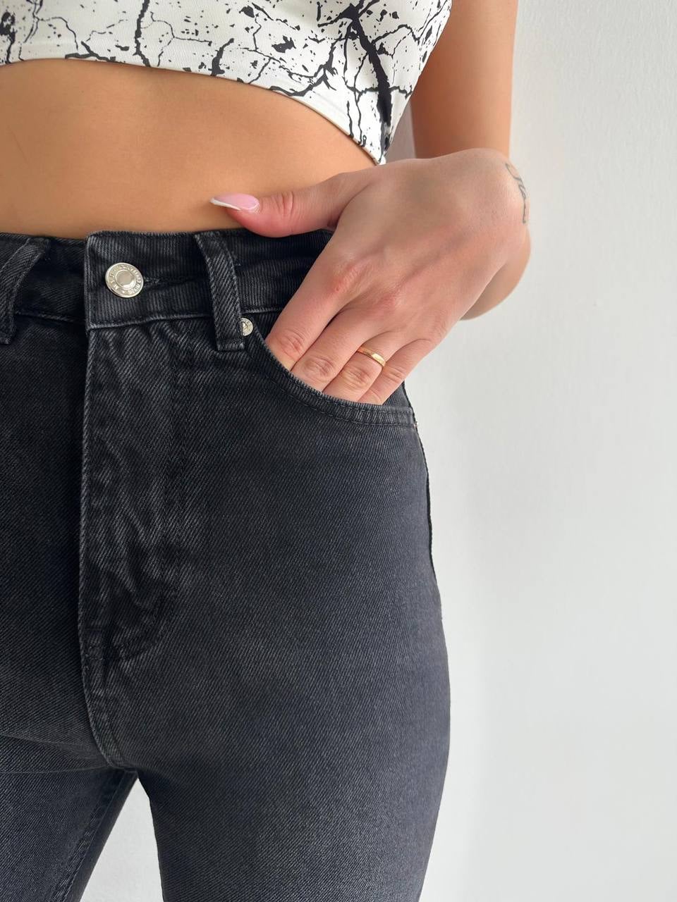 Skinny Siyah Kot Pantolon