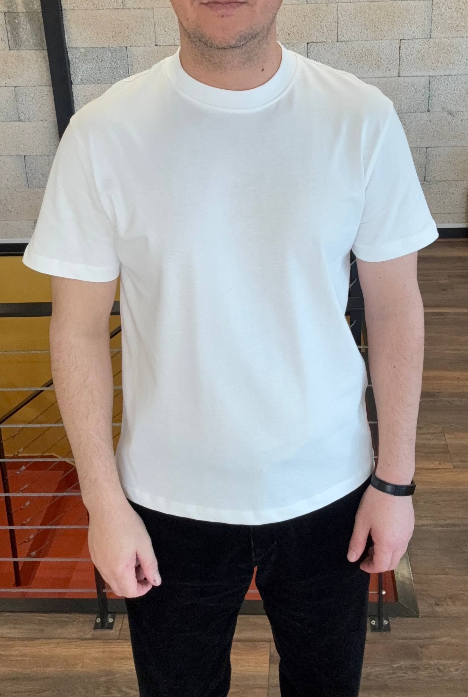 Regular Fit Basic Beyaz Tshirt