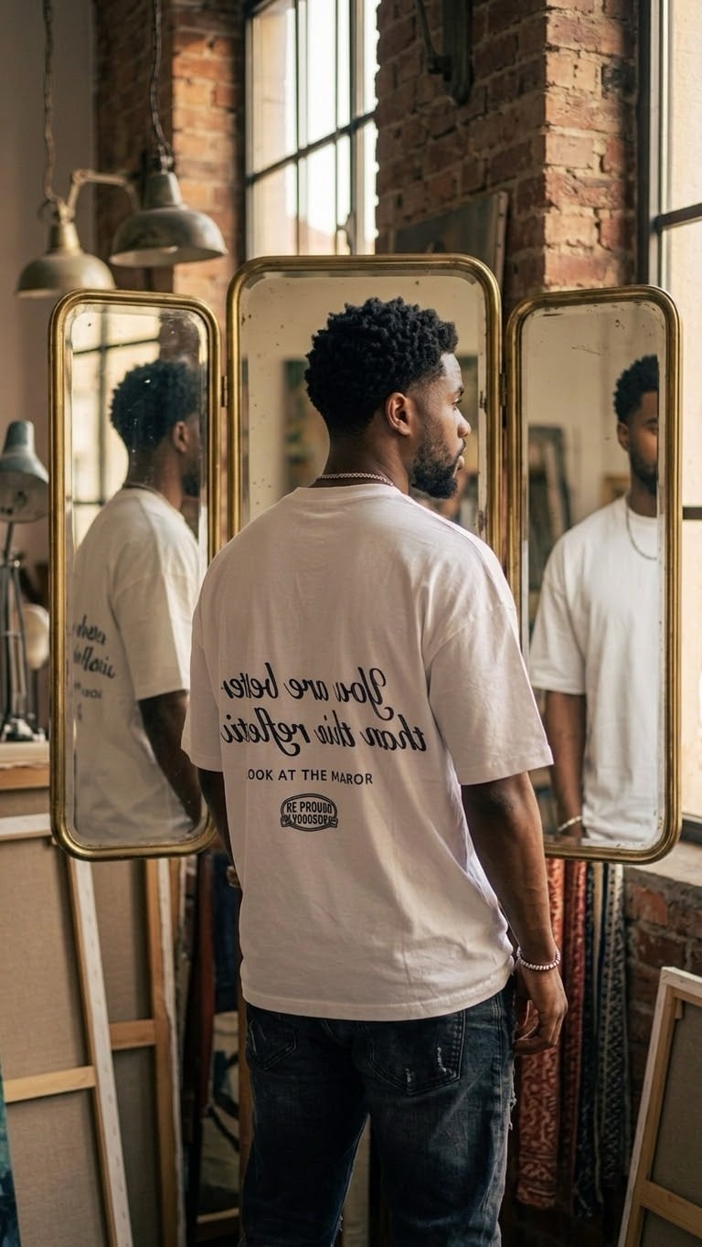 Yazi Baski Beyaz Tshirt
