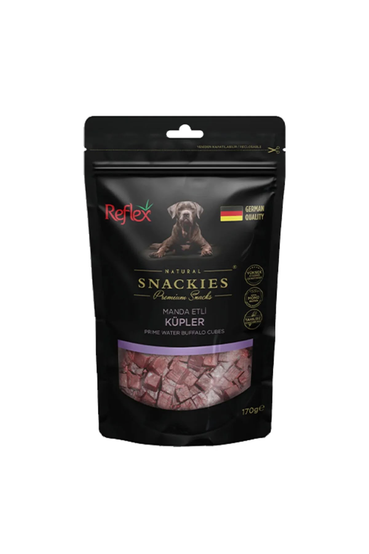 Reflex Snackies Manda Etli̇ Küpler 170G Köpek Ödül Mamaları