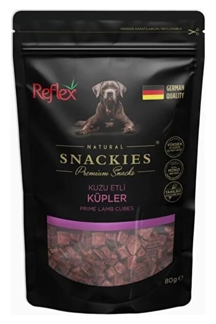 Reflex Snackies Kuzu Etli̇ Küpler 80Gr Köpek Ödül Mamaları