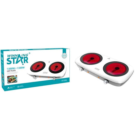 Winning Star Elektrikli Taşınabilir Ocak 1300w+1300w St-9756