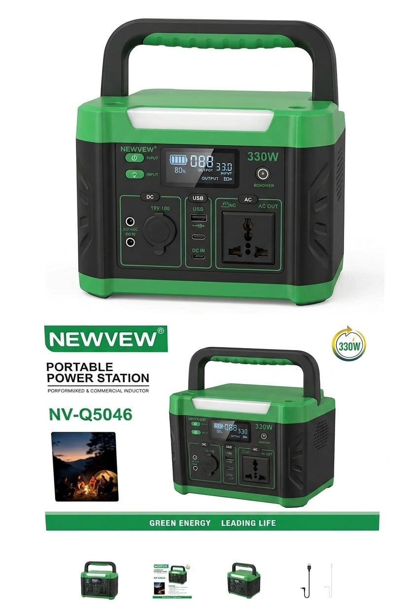 Newvew Nv-q5046 Taşınabilir Solar Güç Kaynağı / Jeneratör