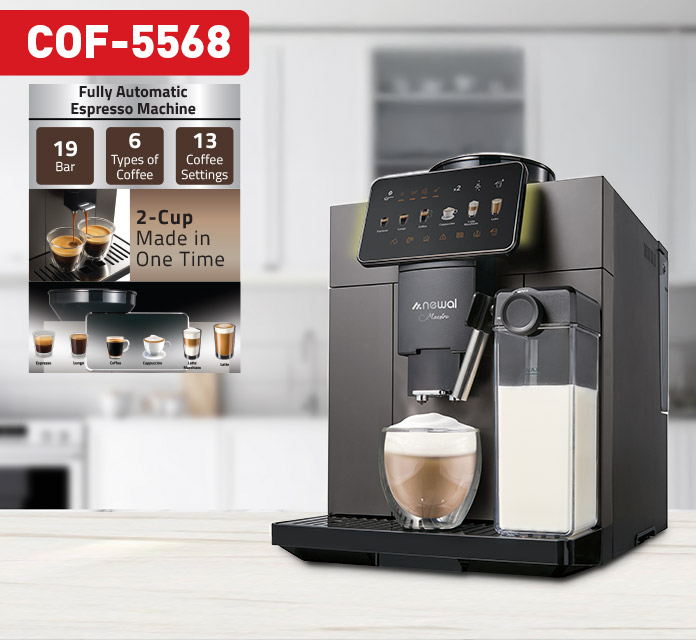 ※コーヒー※ Newal COF5568 Full Auto. Kahve Makinesi | Bi-Sipariş