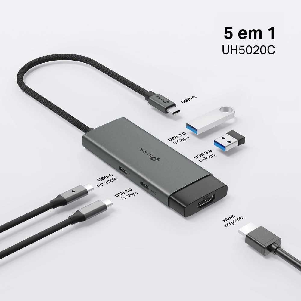 Usb Çoklayıcı Tp-Link Uh5020C Usb-C 5-In-1 Hub
