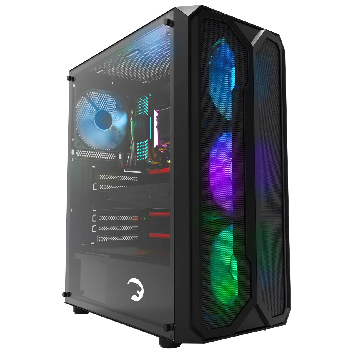 Gamepower Aura 4*120MM Siyah Fan A-RGB Şerit Led 550W 80+ Bronz Power Supply Gaming Kasa
