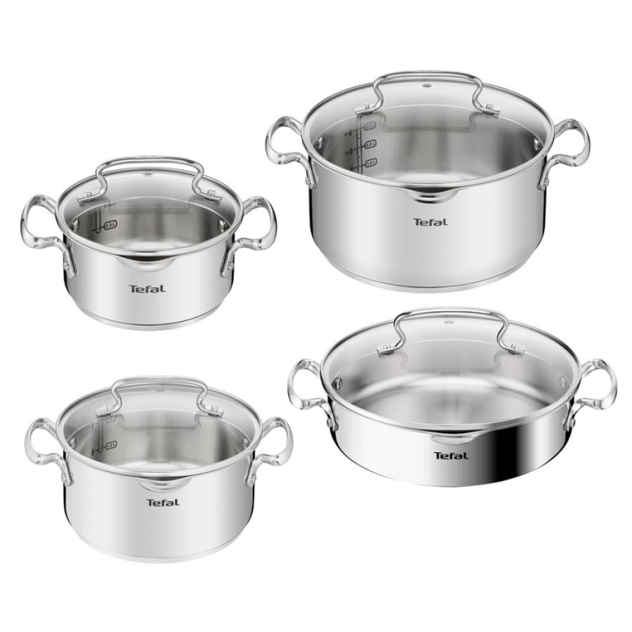 TEFAL 2100145338 8 Parça Paslanmaz Çelik Tencere Seti