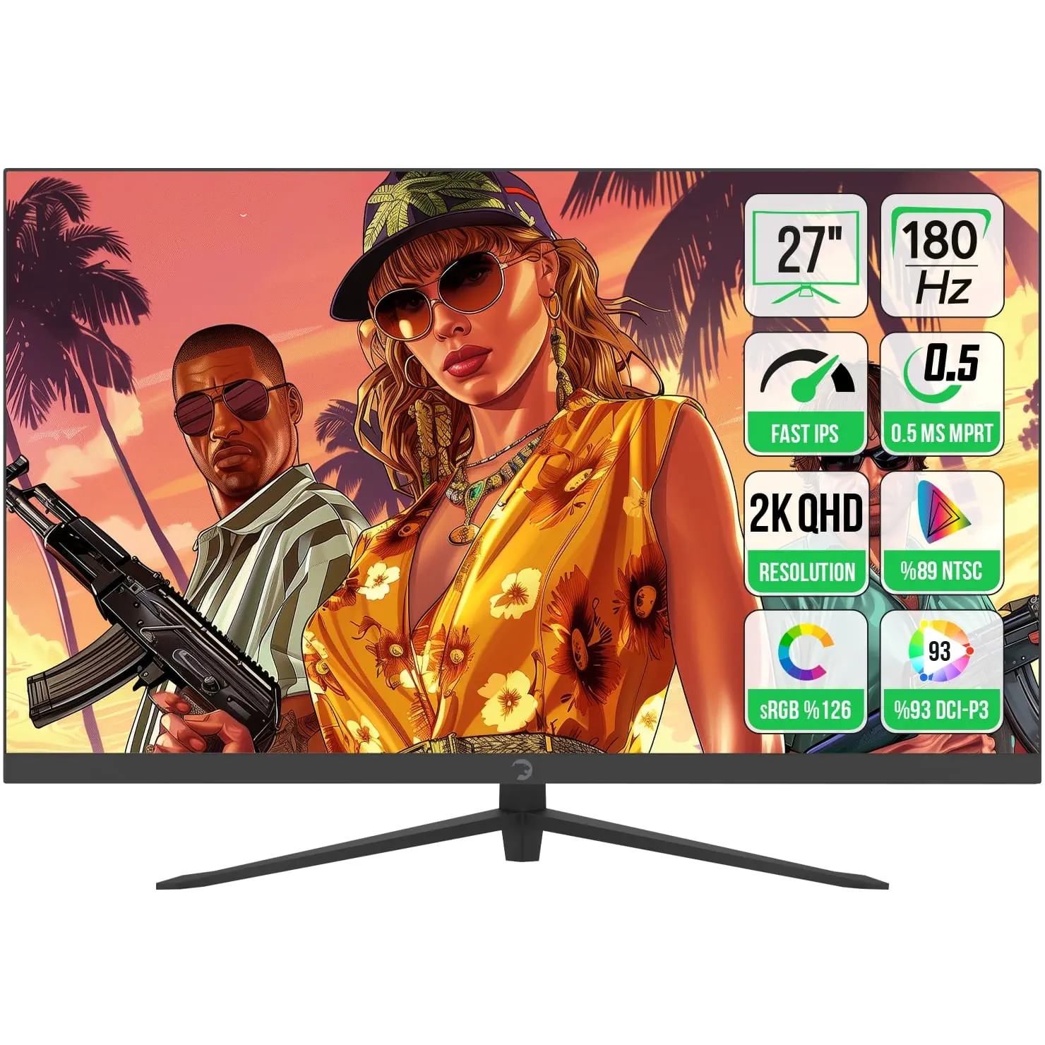 GamePower 27" Sonic T80 Serisi Flat Fast IPS 180HZ 0.5Ms QHD 2K Gaming Monitör