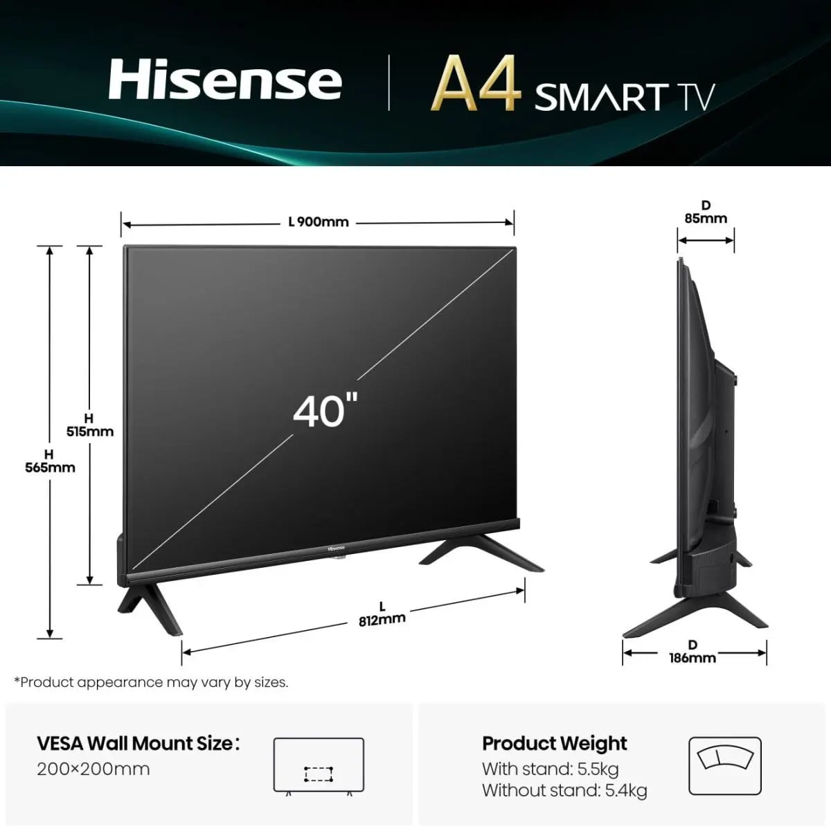 Hisense 40A4Q FHD TV, 40 | Bi-Sipariş