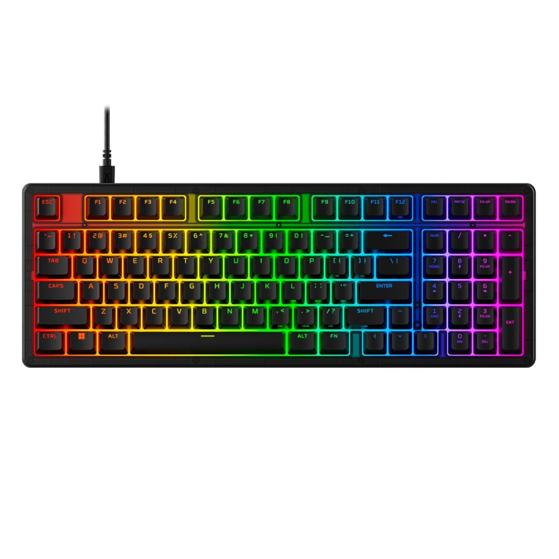 HYPERX Origins 2 1800 Kablolu Oyun Klavyesi, Siyah