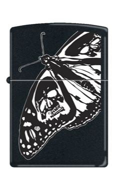 Zippo Z-CI014329-218 (218-055143) Benzinli Siyah Skull