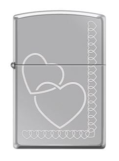 Zippo Z-MP400301-250 (250-046207) Benzinli Gümüş Heart Chain