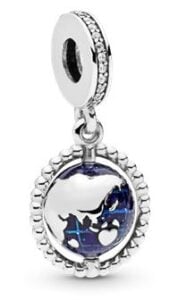 Pandora 798021CZ Charm Mavi Dönen Dünya