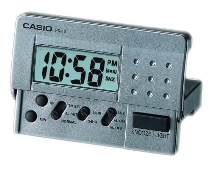 Casio PQ-10D-8RDF Masa Saatleri Gri