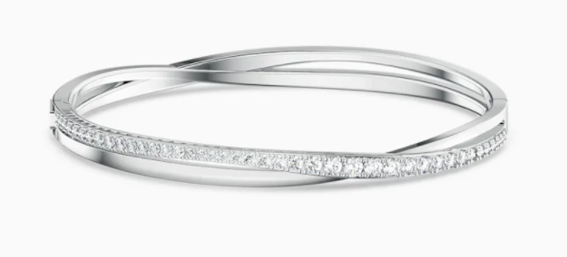 Swarovski SW5572725 Twist Bangle Rows Bilezik Gümüş