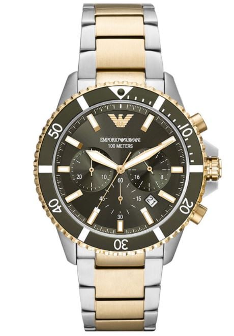 Emporio Armani AR11361 Kol Saatleri Gümüş/Altin 43 Mm.
