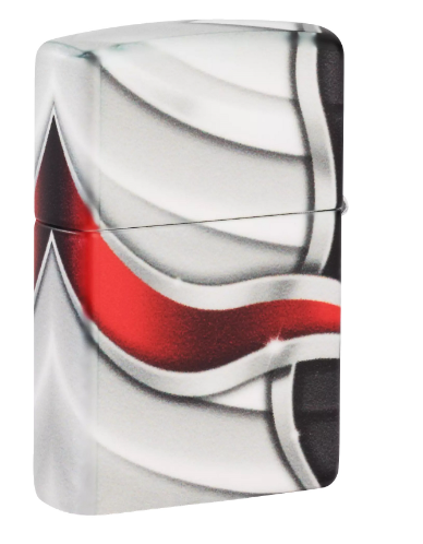 Zippo Z-49357 (49357-083575) Benzinli Siyah / Beyaz Classic