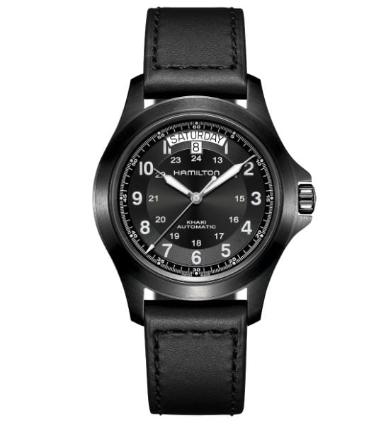 Hamilton H64465733 Kol Saatleri Siyah Khaki Field King 40 mm