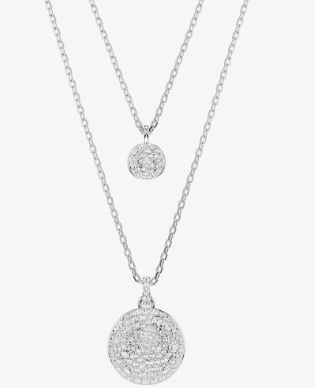Swarovski SW5684244 Meteora Layered Kolye Ucu Gümüş