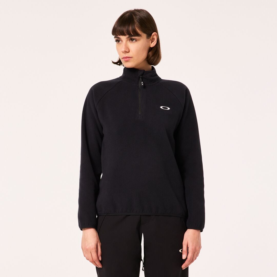 Oakley FOA500360 Wmn Ridge ½ Zip Fleece Sweatshirt Siyah 02E