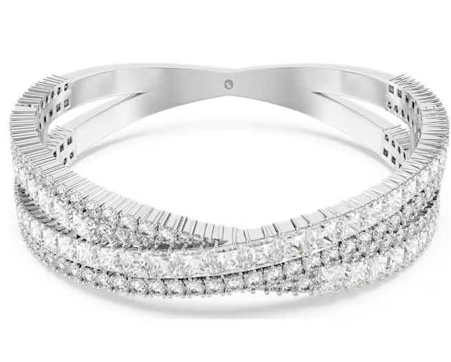 Swarovski SW5680267 Bilezik Gümüş 5680268 Hyperbola Cuff, Infinity