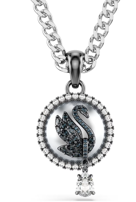 Swarovski SW5680868 Swarovski Swan Kolye Ucu Gümüş, Swan