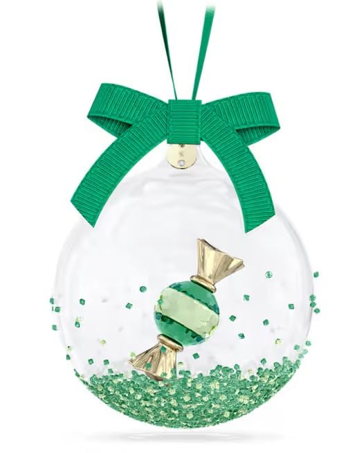 Swarovski SW5688312 Çanta Yeşil Holiday Cheers Dulcis Ball Ornament, Green