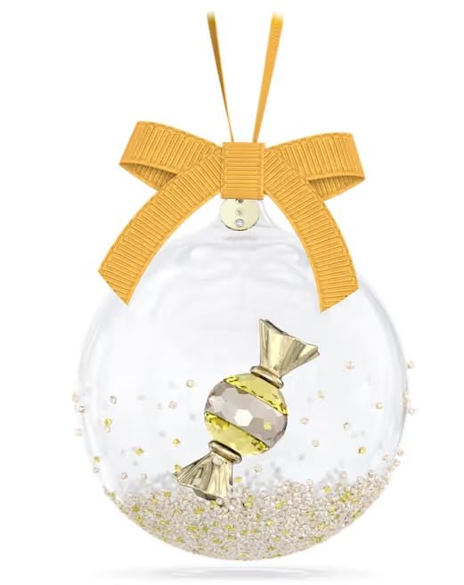 Swarovski SW5688315 Çanta Sarı Holiday Cheers Dulcis Ball Ornament, Yellow
