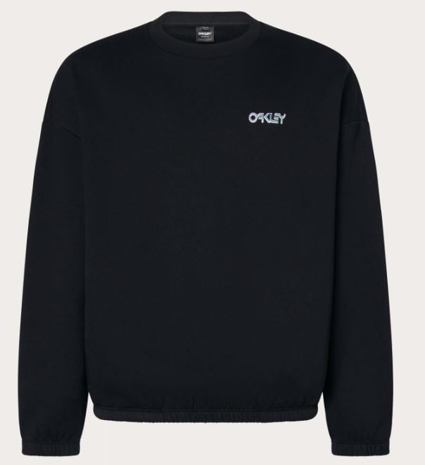 Oakley FOA406177 Sweatshirt Siyah 02E Mtl Ringed B1B Crew Sweatshirt