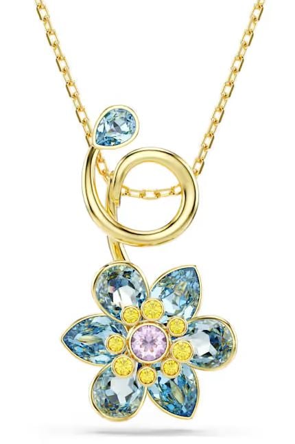 Swarovski SW5709029 Idyllia Kolye Ucu Altın, Çiçek